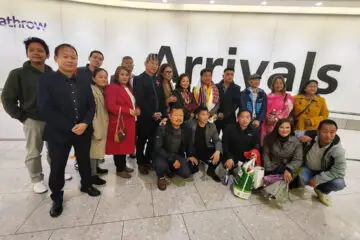 Mayor Harka raj sampang arrived uk